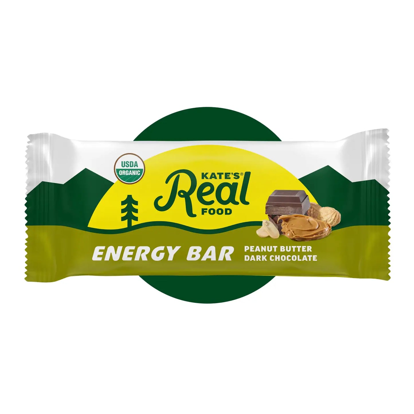Kate's Real Food | Organic Gluten-Free Peanut Butter Dark Chocolate Bar (2.2 oz)