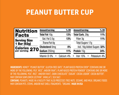 Kate's Real Food Peanut Butter Cup Protein Bar