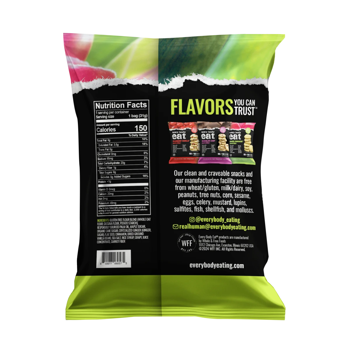 Every Body Eat Ginger Cinnamon Cookie Bites 1.1oz