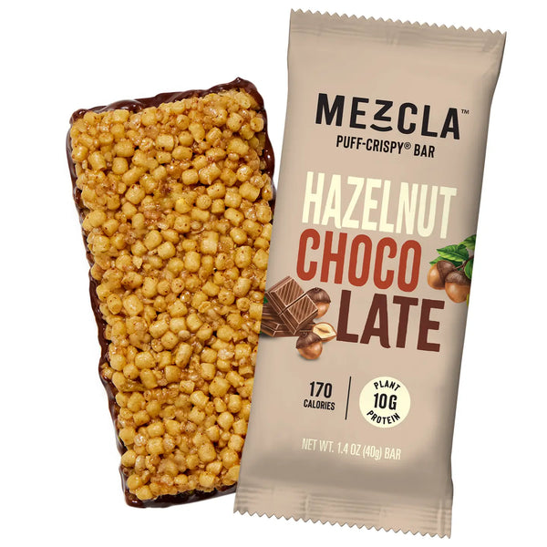 Mezcla | Hazelnut Chocolate | Vegan Plant Protein Bar - 1.40 oz