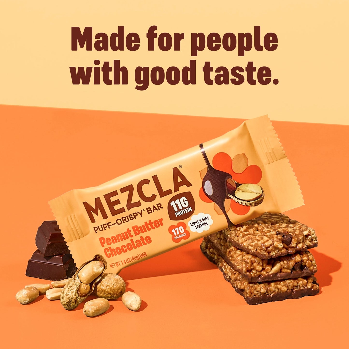Mezcla | Peanut Butter Chocolate | Vegan Plant Protein Bar - 1.4oz