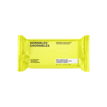 Hormbles Chormbles | Milk Chocolate w/ Crunchy Pieces Protein Candy Bar | 1.16oz