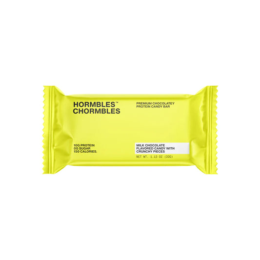 Hormbles Chormbles | Milk Chocolate w/ Crunchy Pieces Protein Candy Bar | 1.16oz