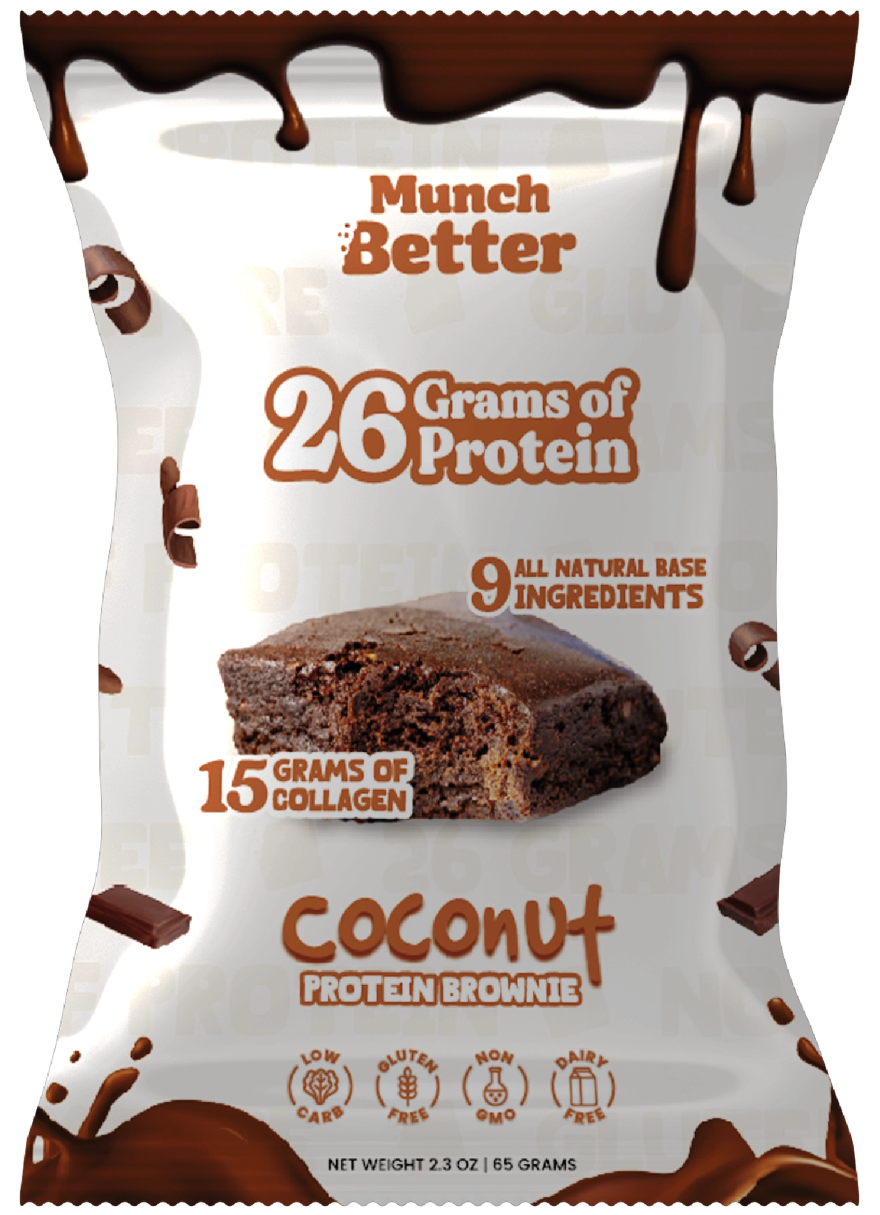 Munch Better | Coconut Protein Brownie | Gluten Free Dairy Free 2.3oz