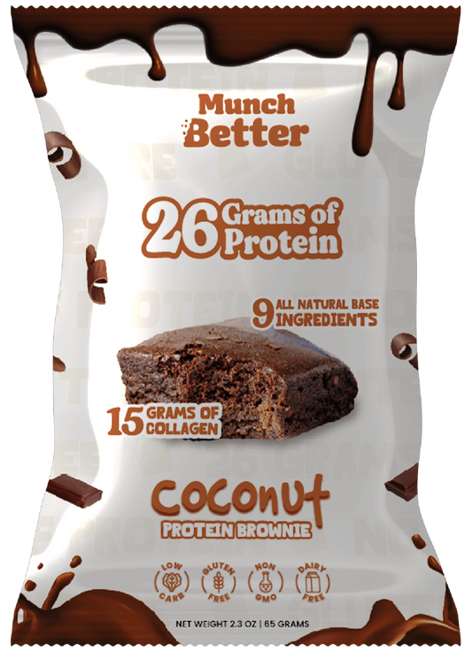 Munch Better | Coconut Protein Brownie | Gluten Free Dairy Free 2.3oz