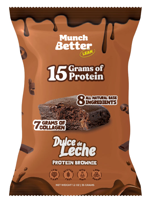 Munch Better Lean | Dulce de Leche Protein Brownie | Gluten Free 1.2oz