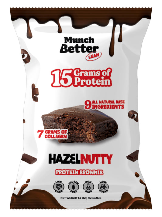Munch Better Lean | Hazelnutty Protein Brownie | Gluten Free 1.2oz