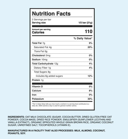 TRUPO Oat Milk Chocolate Rice Crunch Bar (2 Pack)