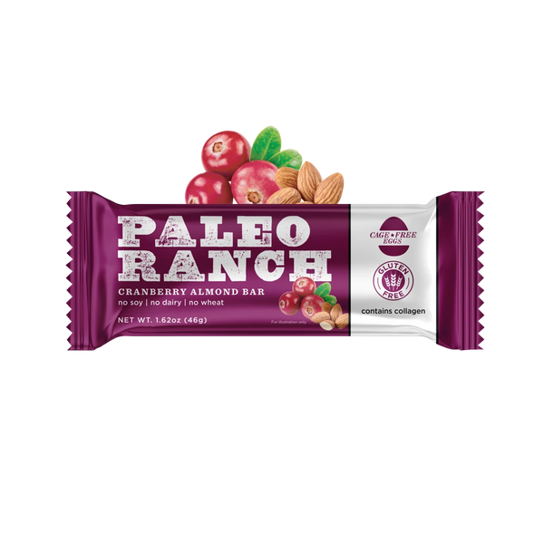 Paleo Ranch | Cranberry Almond Bar (1.62oz) | Gluten-Free Dairy-Free