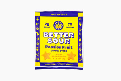 Better Sour | Passion Fruit Gummy Stars 1.8oz