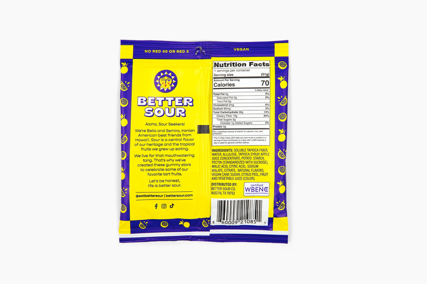 Better Sour | Passion Fruit Gummy Stars 1.8oz