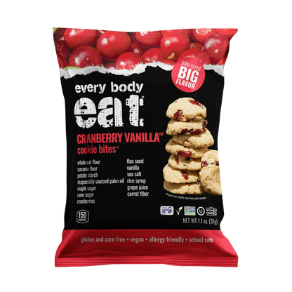 Every Body Eat Cranberry Vanilla Cookie Bites 1.1oz