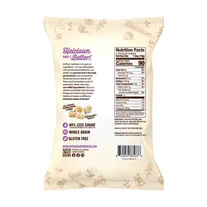 Heirloom Pip's Snacks Kettle Corn Popcorn 0.67oz Vegan Gluten-Free