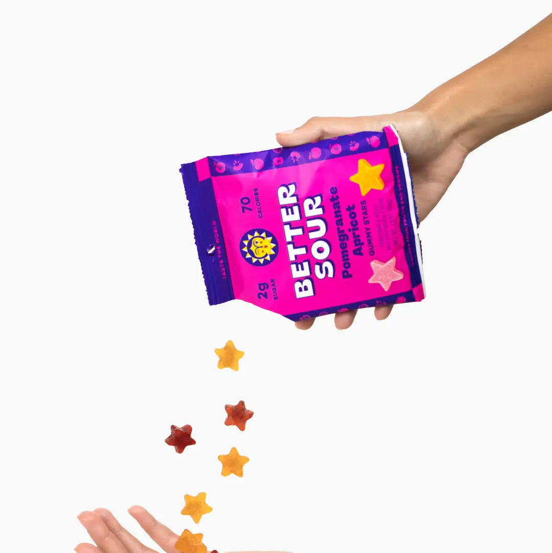 Better Sour | Pomegranate Apricot Gummy Stars 1.8oz