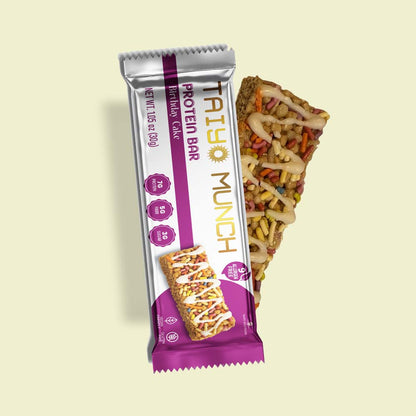 Taiyo Munch | Birthday Cake Protein Bar