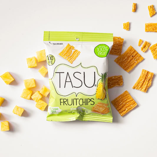 TASU | Dried Pineapple Fruit Chips Gluten Free Vegan 1oz