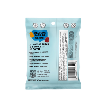 TiDBiTS Strawberry, Pinneapple Mango & Grape Gummies | Low Sugar 1.8oz