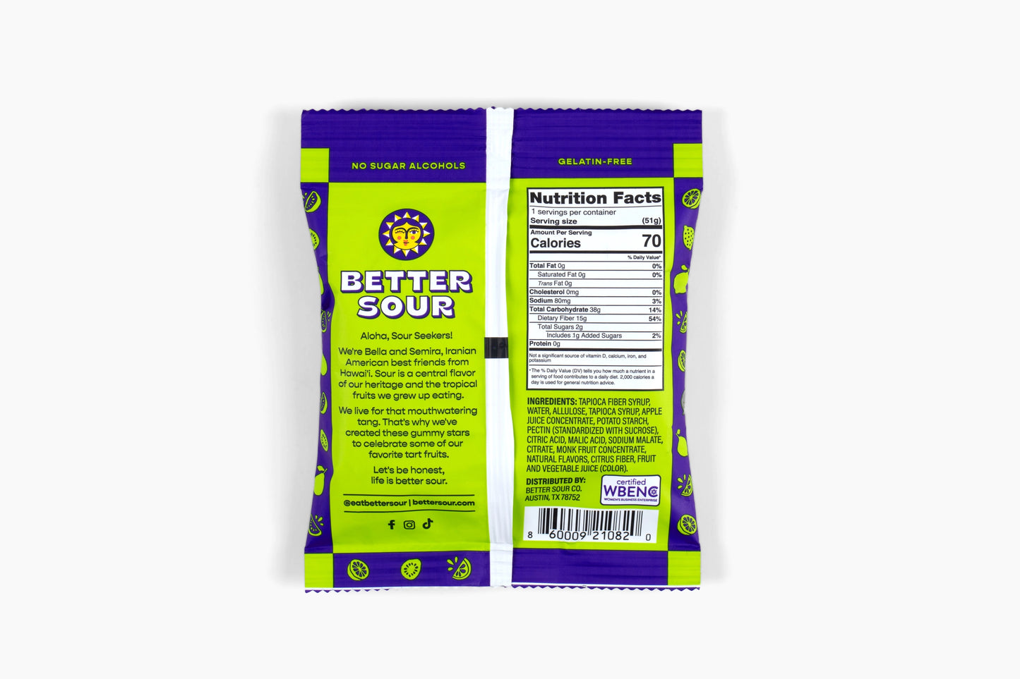 Better Sour | Guava Calamansi Lime Gummy Stars 1.8oz
