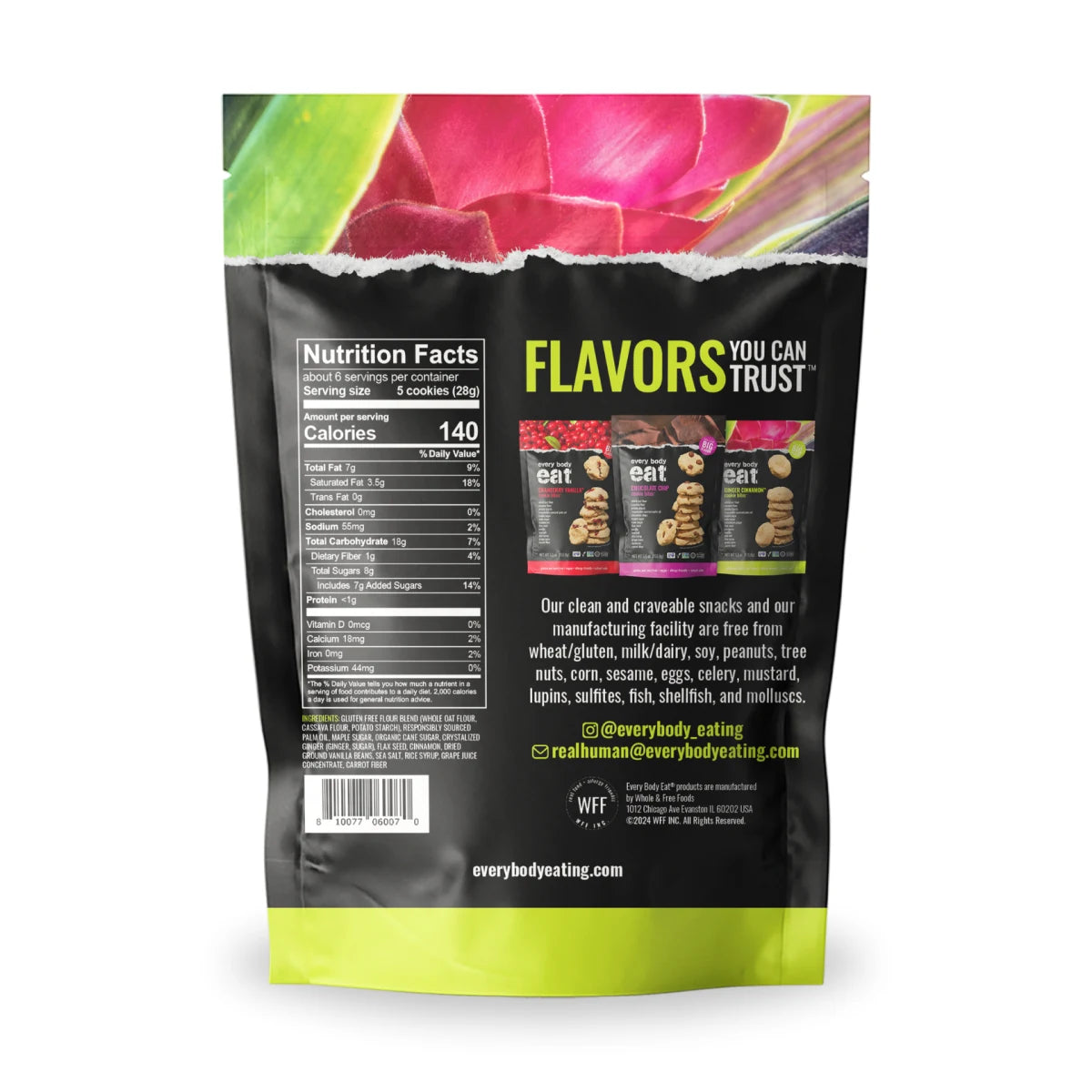 Every Body Eat Ginger Cinnamon Cookie Bites 5.5oz