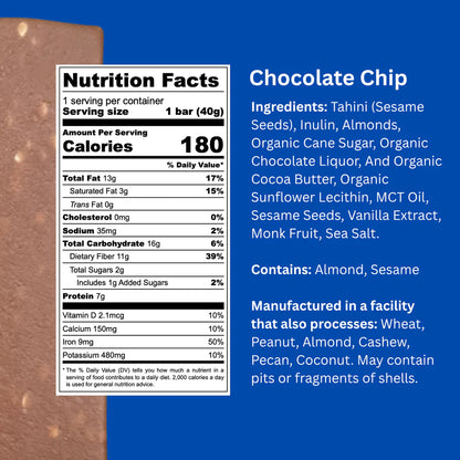 Vital Halva Chocolate Chip Sesame Protein Bar