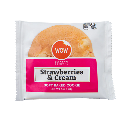 WOW Baking Company | Gluten-Free Strawberries & Cream Soft Baked Cookie (1oz)