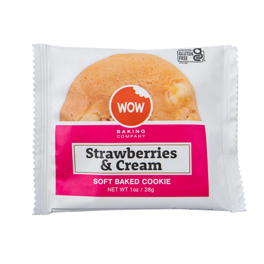 WOW Baking Company | Gluten-Free Strawberries & Cream Soft Baked Cookie (1oz)