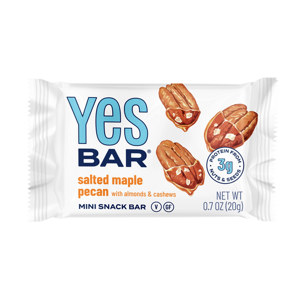 Yes Bar Mini Snack Bar  Salted maple pecan  0.7oz