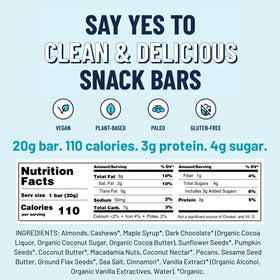 Yes Bar Mini Snack Bar  Dark Chocolate  Chip  0.7oz