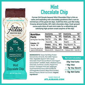 Atlas | Pépites de chocolat à la menthe Keto sans gluten et sans produits laitiers (0,5 oz)