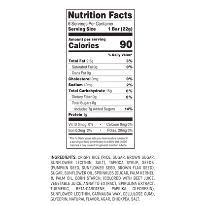 Blake's Seed Based Birthday Cake Crispy Treat (0.78 oz)