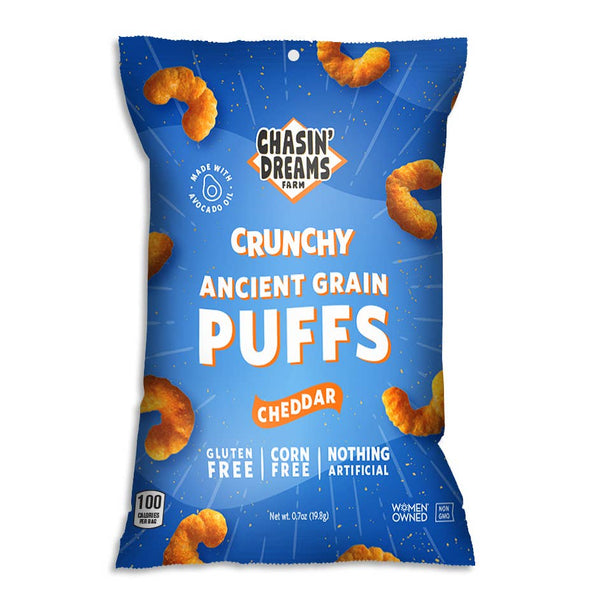 Chasin' Dreams | Crunchy Ancient Grain Cheddar Puffs 0.7oz
