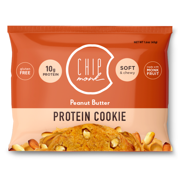 Cuisson ChipMonk | Biscuit protéiné céto au beurre de cacahuète (1,6 oz)