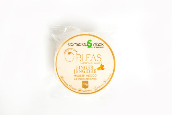 consciouSnack Obleas Ginger Amaranth Wafers (1.05 oz)
