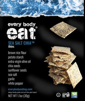 Every Body Eat Chia Thins au sel de mer (1,1 oz)