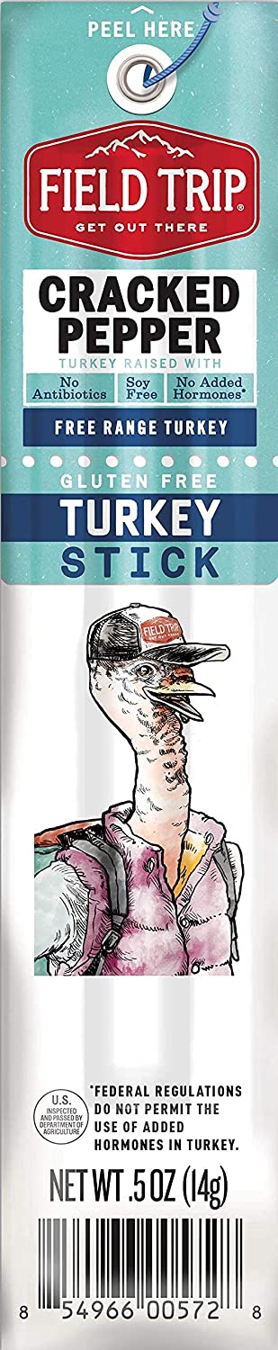 Field Trip | Cracked Pepper Turkey Stick | 0.5oz Gluten Free