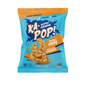 Ka-Pop! Chips sautées au cheddar sans produits laitiers 1 oz végétalien sans gluten