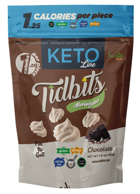 TIDBITS FUN BITES | Chocolate Meringues | KETO 1.41 oz