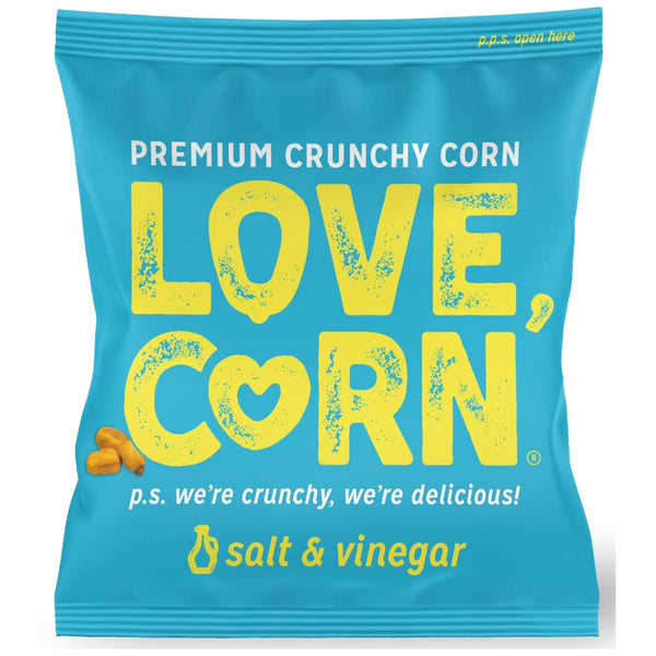 Love Corn | Delicious Crunchy Corn Salt & Vinegar Snack | 0.7 oz