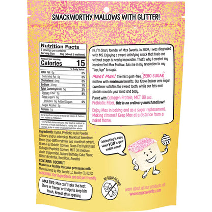 Know Brainer Max Mallow Birthday Funfetti | Guilt-Free & Zero Sugar (3.4 oz)