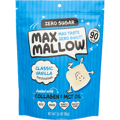 Know Brainer Max Mallow Classic Vanilla | Guilt-Free & Zero Sugar 3.4 oz