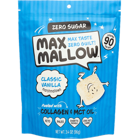 Conozca Brainer Max Mallow Classic Vainilla | Sin culpa y sin azúcar 3.4 oz