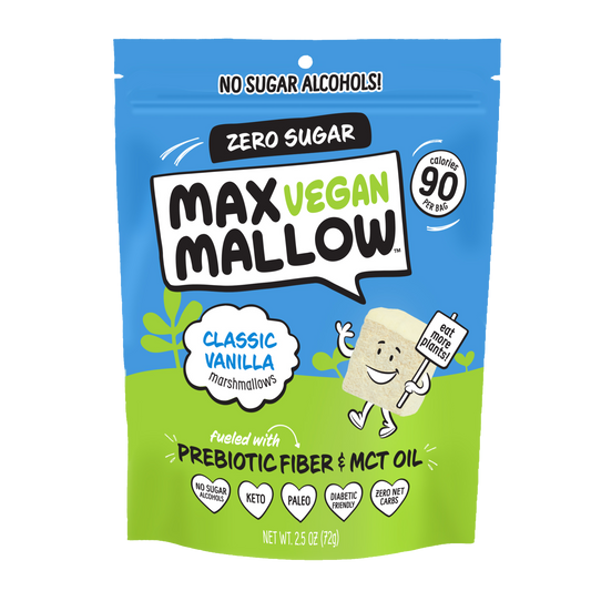 Max Mallow Vegan Classic Vanilla | Guilt-Free & Zero Sugar (2.5 oz)