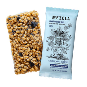 Mezcla | Bleuets à l'érable canadien | Barre protéinée végétale végétalienne - 1,40 oz