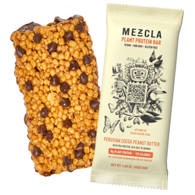 Mezcla | Peruvian Cocoa Peanut Butter | Vegan Plant Protein Bar - 1.40 oz