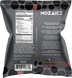 Chips BBQ Mozaics 0.75 oz Chips vegetales reales