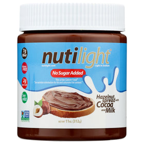 Nutilight Tartinade aux noisettes, cacao et lait 11 oz sans sucre