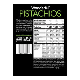 Pistaches chili rôties sans coquilles 0,75 oz sans gluten