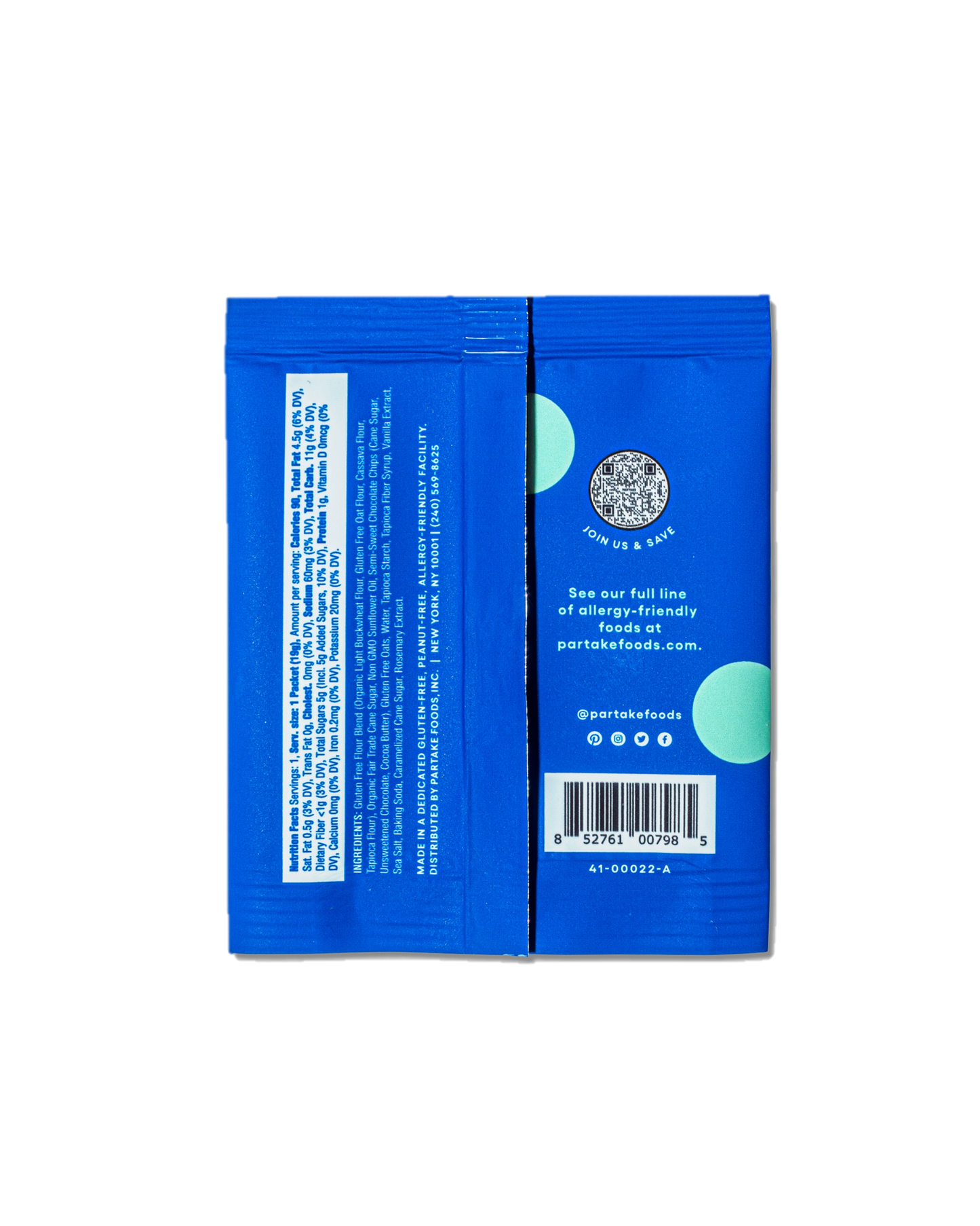 Partake Chocolate Chip Mini 0.67 oz Gluten Free