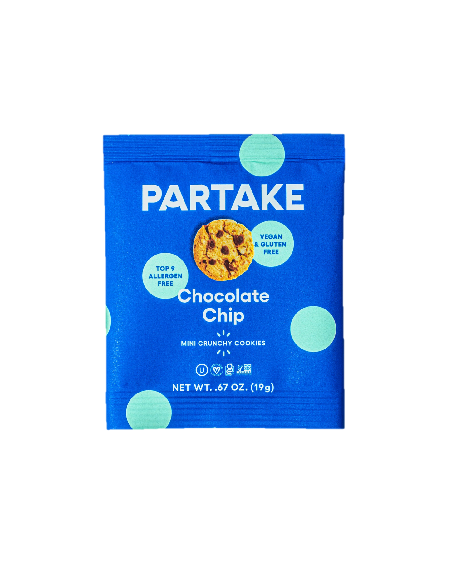 Partake Chocolate Chip Mini 0.67 oz Gluten Free