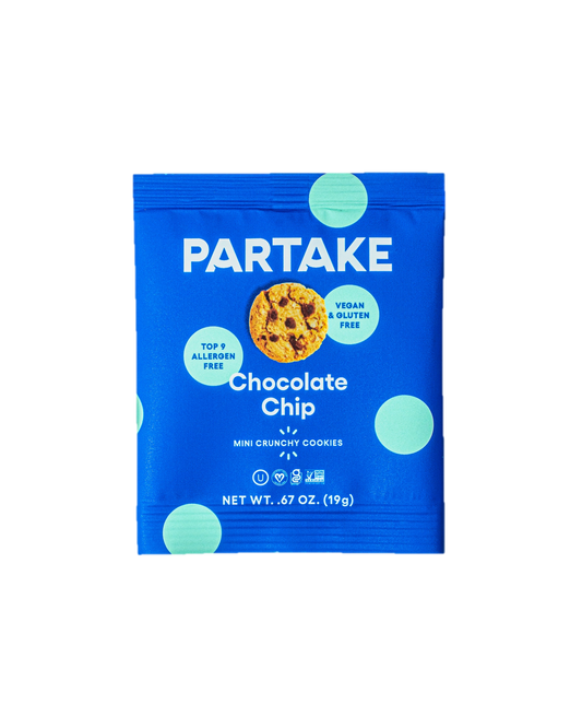 Partake Chocolate Chip Mini 0.67 oz Gluten Free